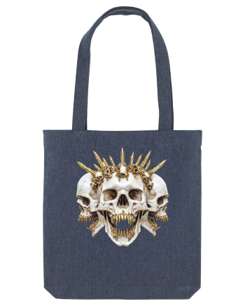 Triple skull Midnight Blue