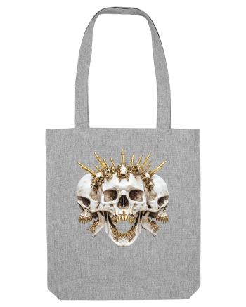 Triple skull Heather Grey
