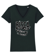 Motivational - Riscă sau vei pierde sansa Tricou mânecă scurtă guler V Damă Evoker