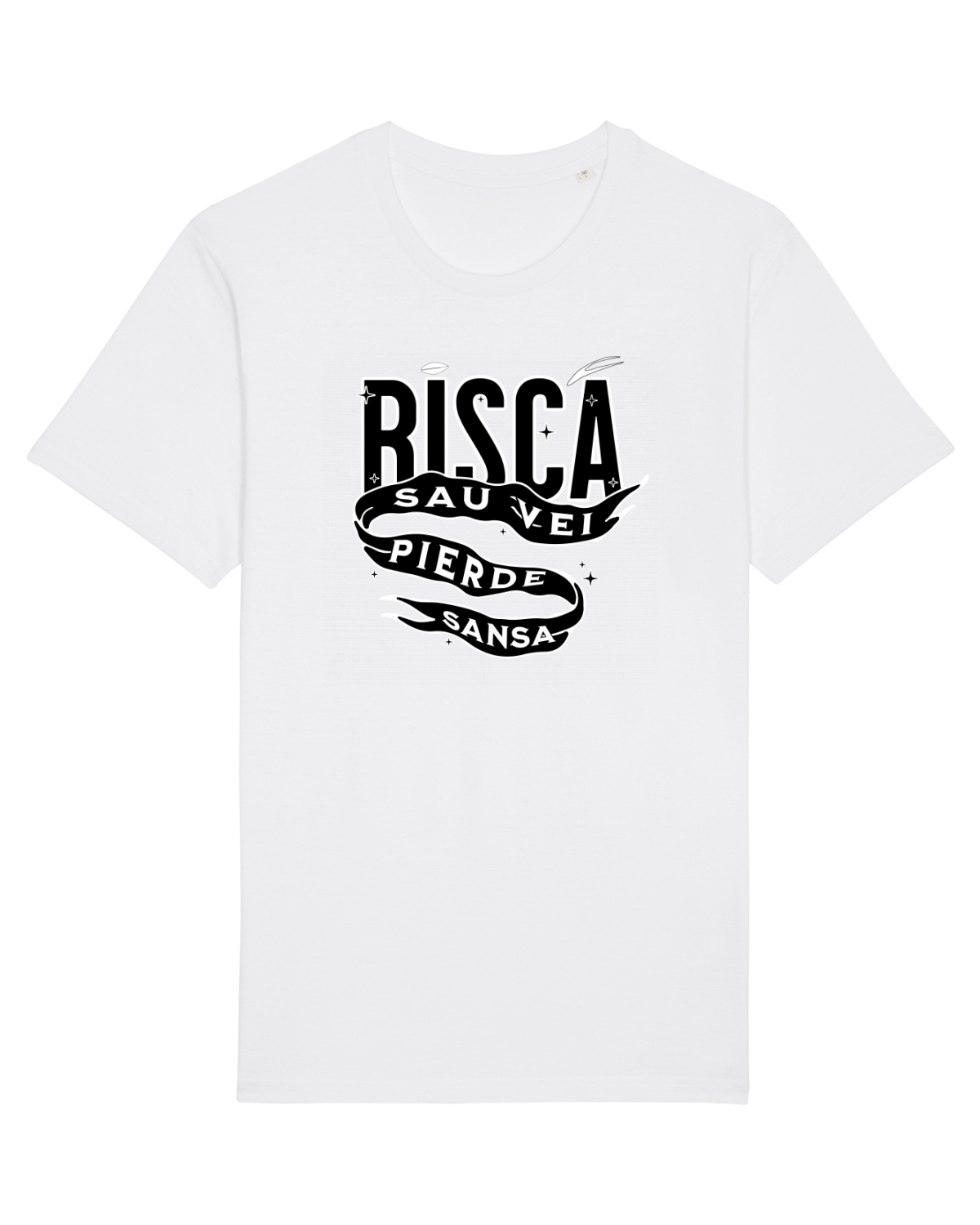 Tricou mânecă scurtă Unisex Rocker White