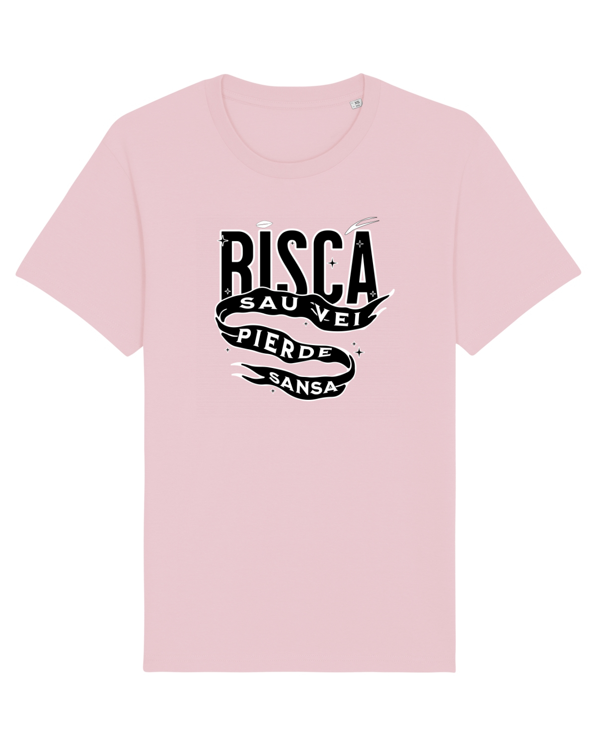 Tricou mânecă scurtă Unisex Rocker Cotton Pink