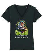 Capybara - relaxare, ia-ți spațiul de care ai nevoie  Tricou mânecă scurtă guler V Damă Evoker