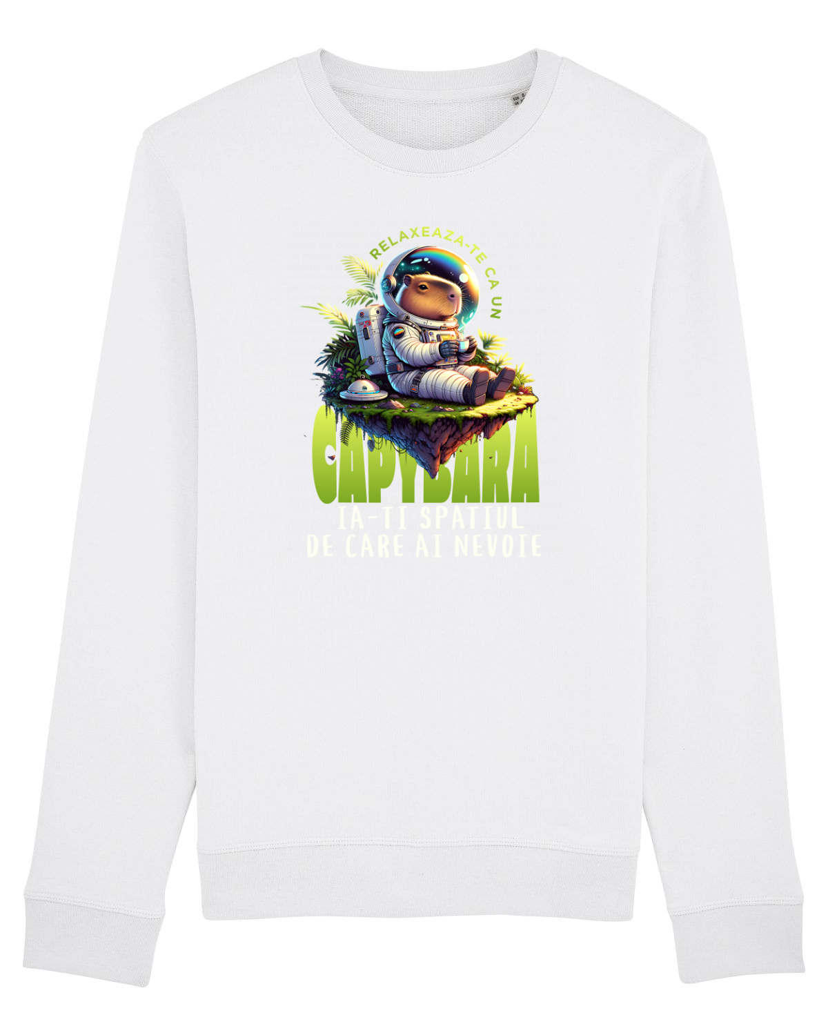 Bluză mânecă lungă Unisex Rise White