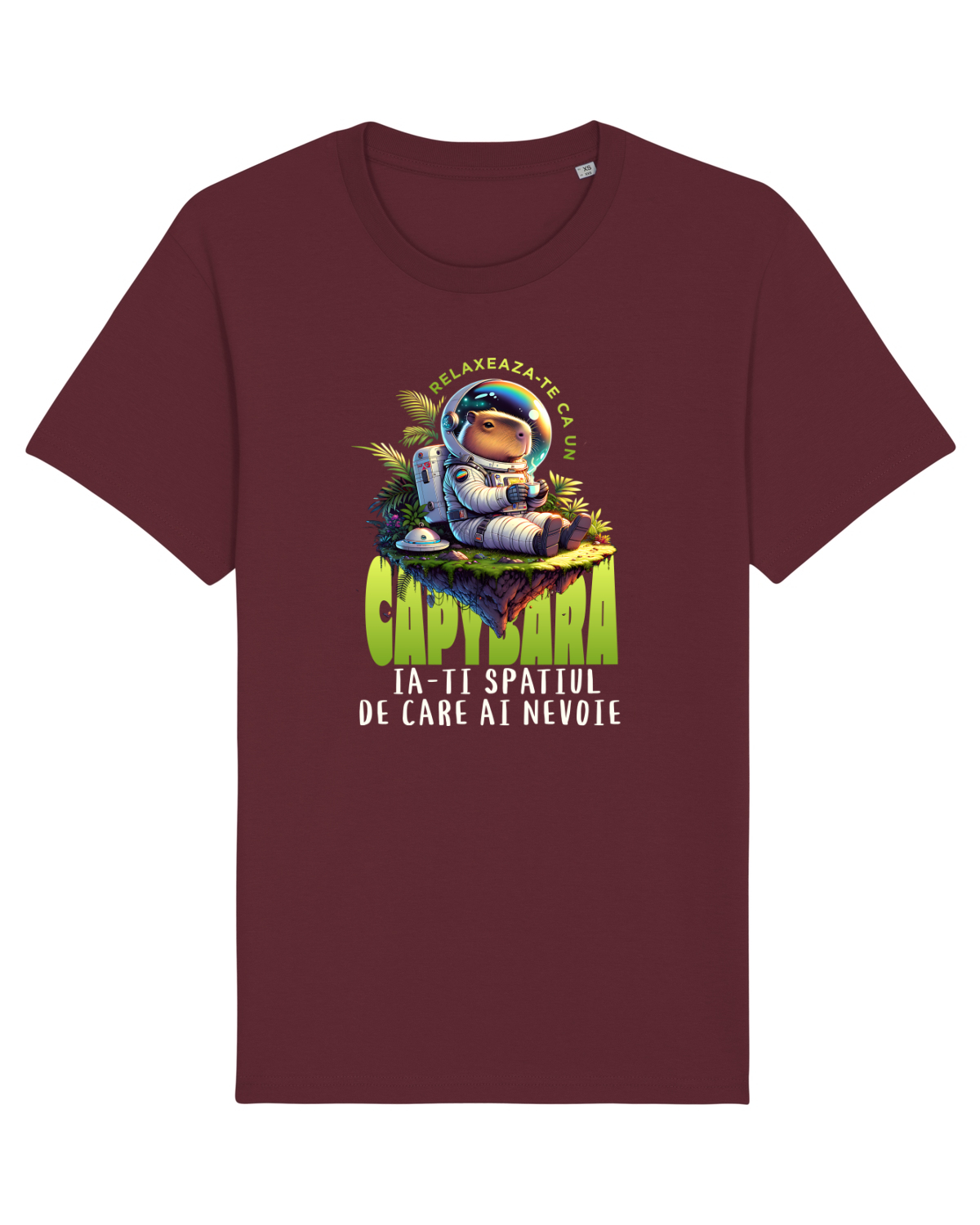 Tricou mânecă scurtă Unisex Rocker Burgundy