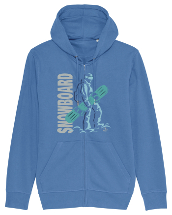Snowboarder Bright Blue
