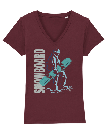 Snowboarder Burgundy
