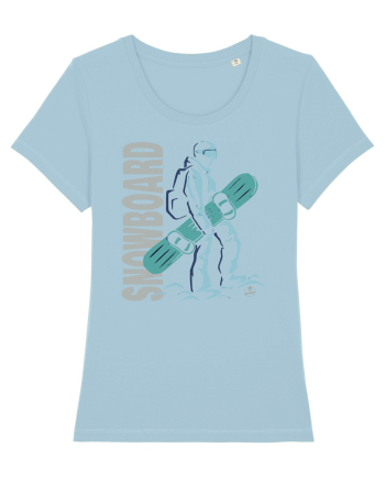 Snowboarder Sky Blue