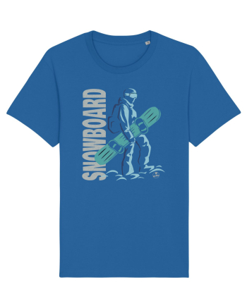 Snowboarder Royal Blue