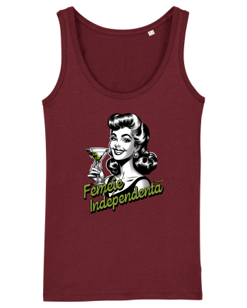 Femeie independenta  Burgundy