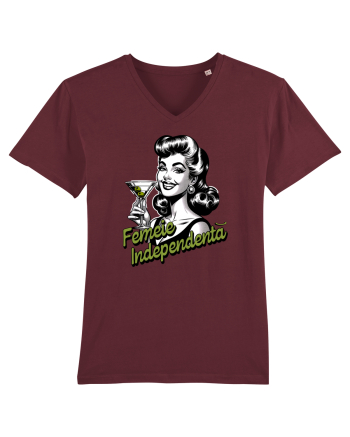 Femeie independenta  Burgundy