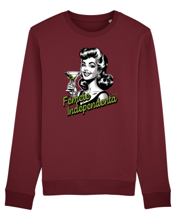 Femeie independenta  Burgundy