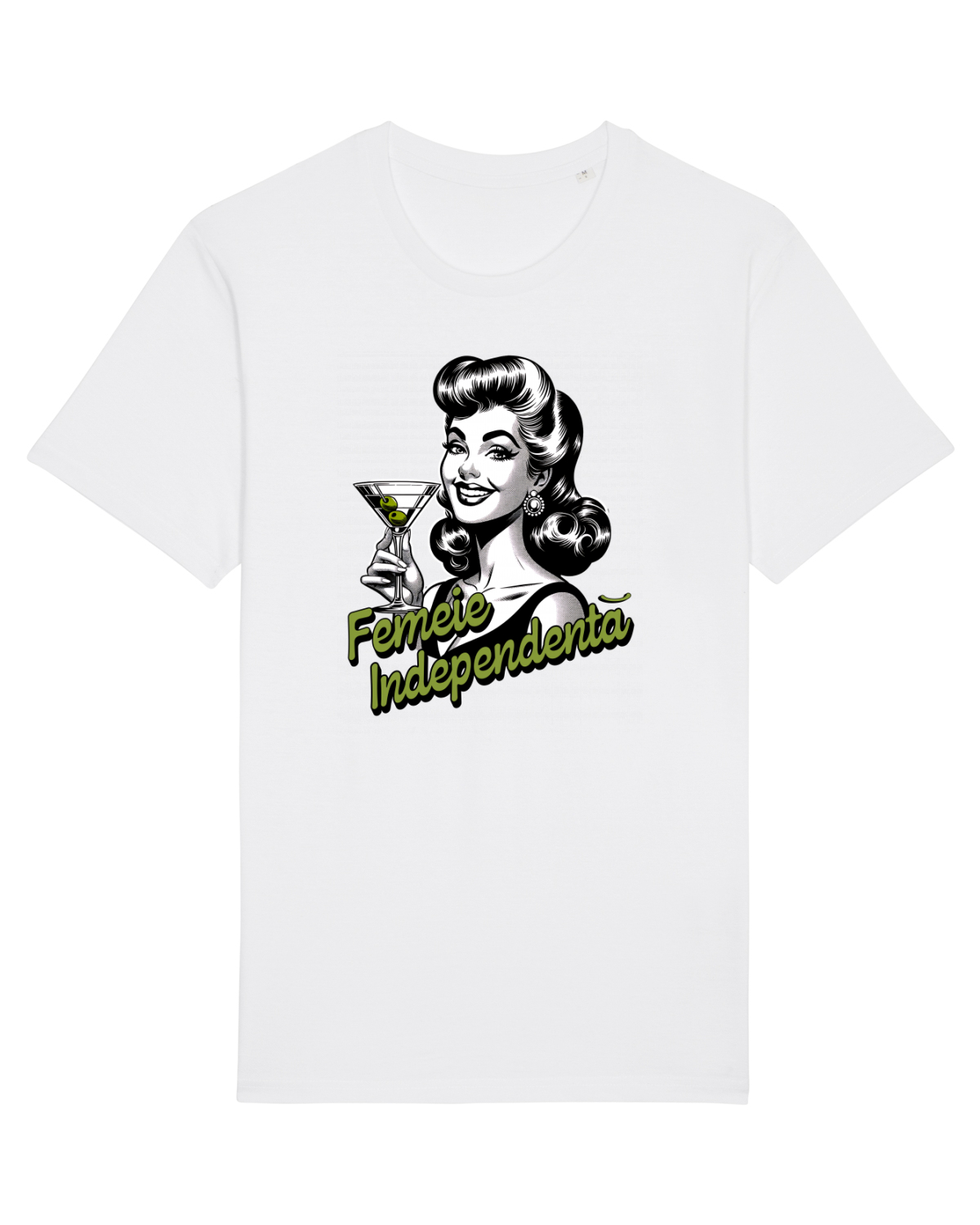Tricou mânecă scurtă Unisex Rocker White