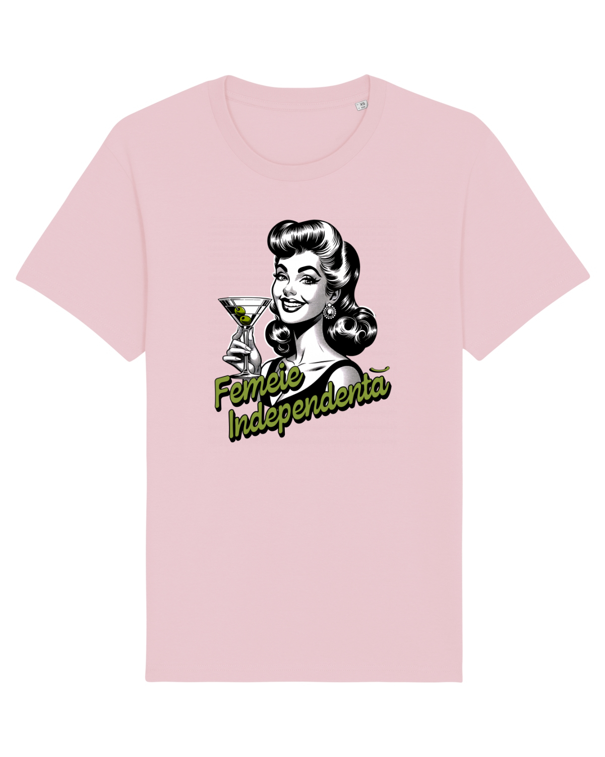 Tricou mânecă scurtă Unisex Rocker Cotton Pink