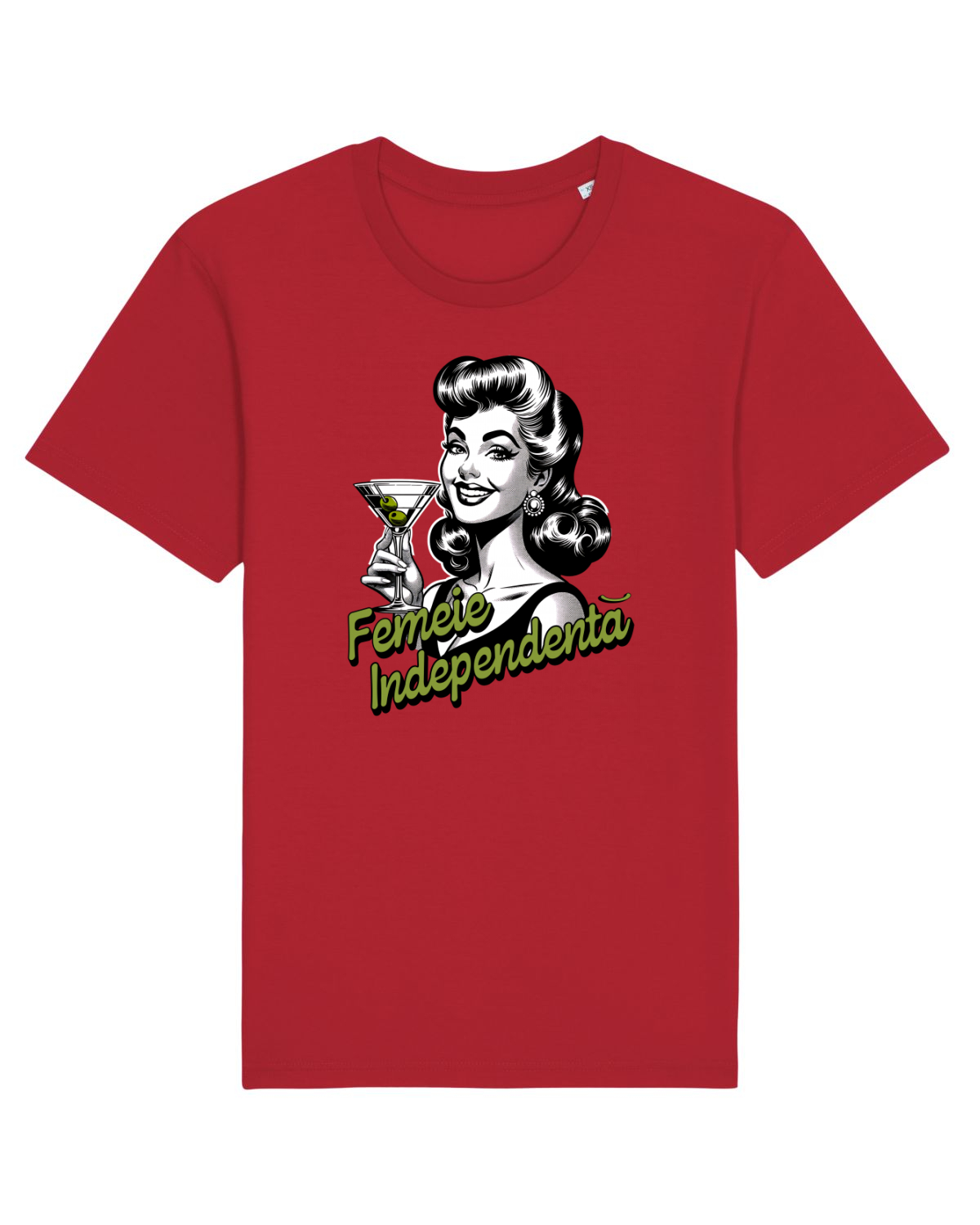 Tricou mânecă scurtă Unisex Rocker Red