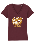 Motivational - Este visul tau, urmeaza-l Tricou mânecă scurtă guler V Damă Evoker