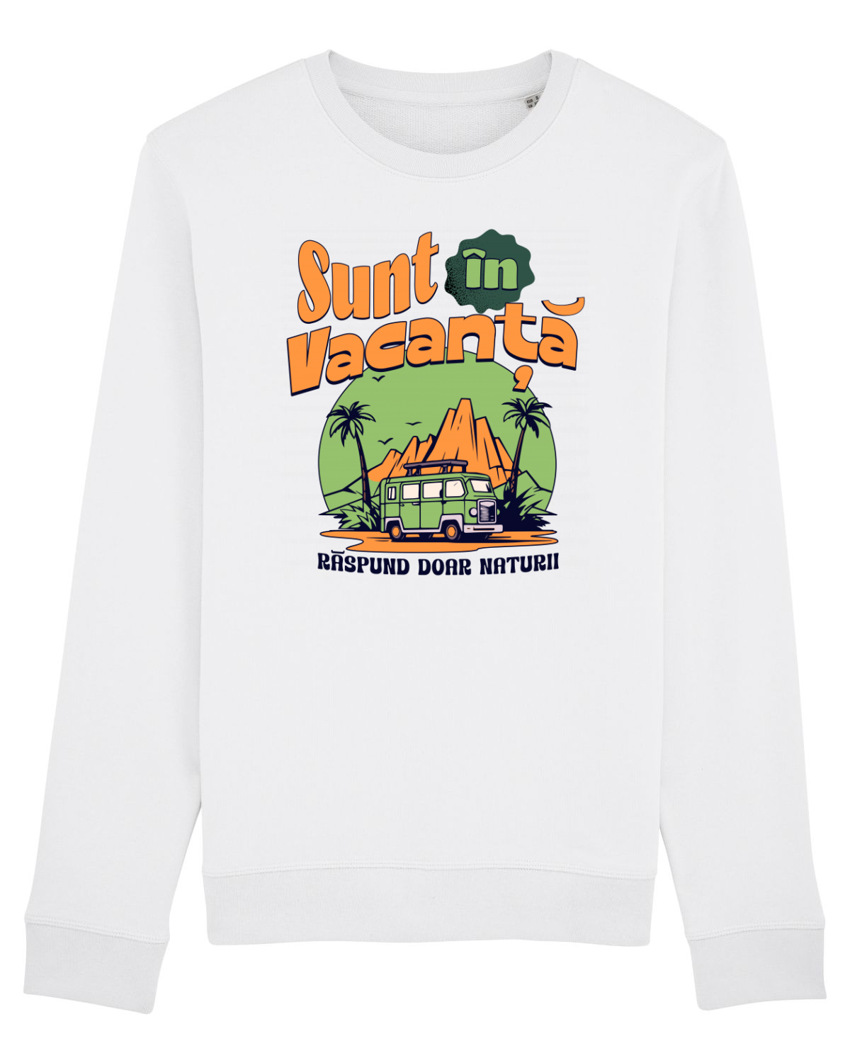 Bluză mânecă lungă Unisex Rise White