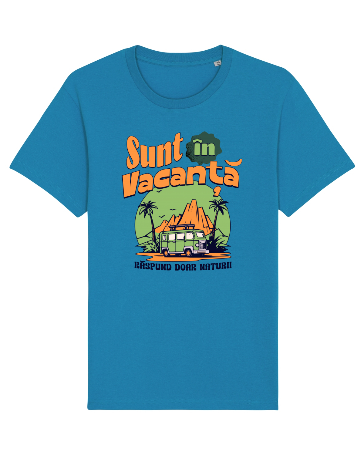 Tricou mânecă scurtă Unisex Rocker Azur