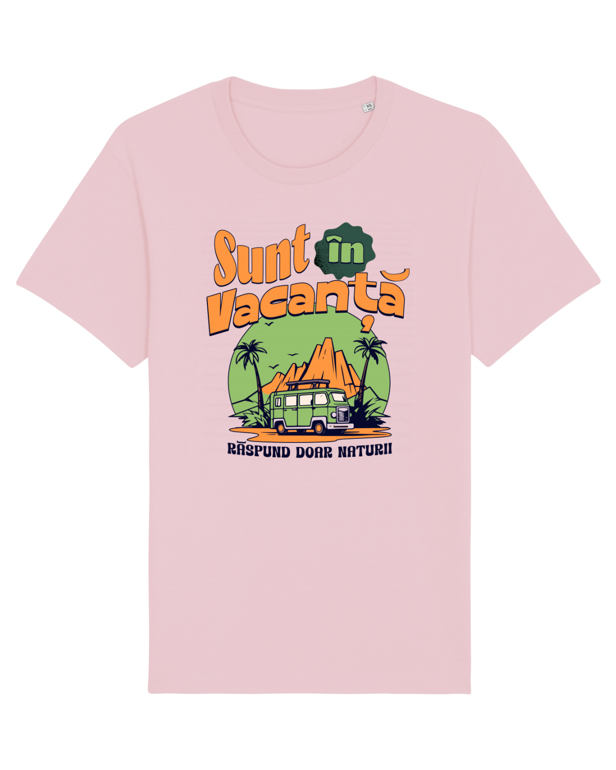 Tricou mânecă scurtă Unisex Rocker Cotton Pink