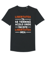 Libertatea ta Tricou mânecă scurtă guler larg Bărbat Skater