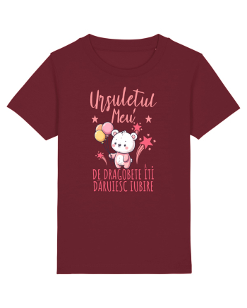 Dragobete - ursulețul meu, iubire Burgundy