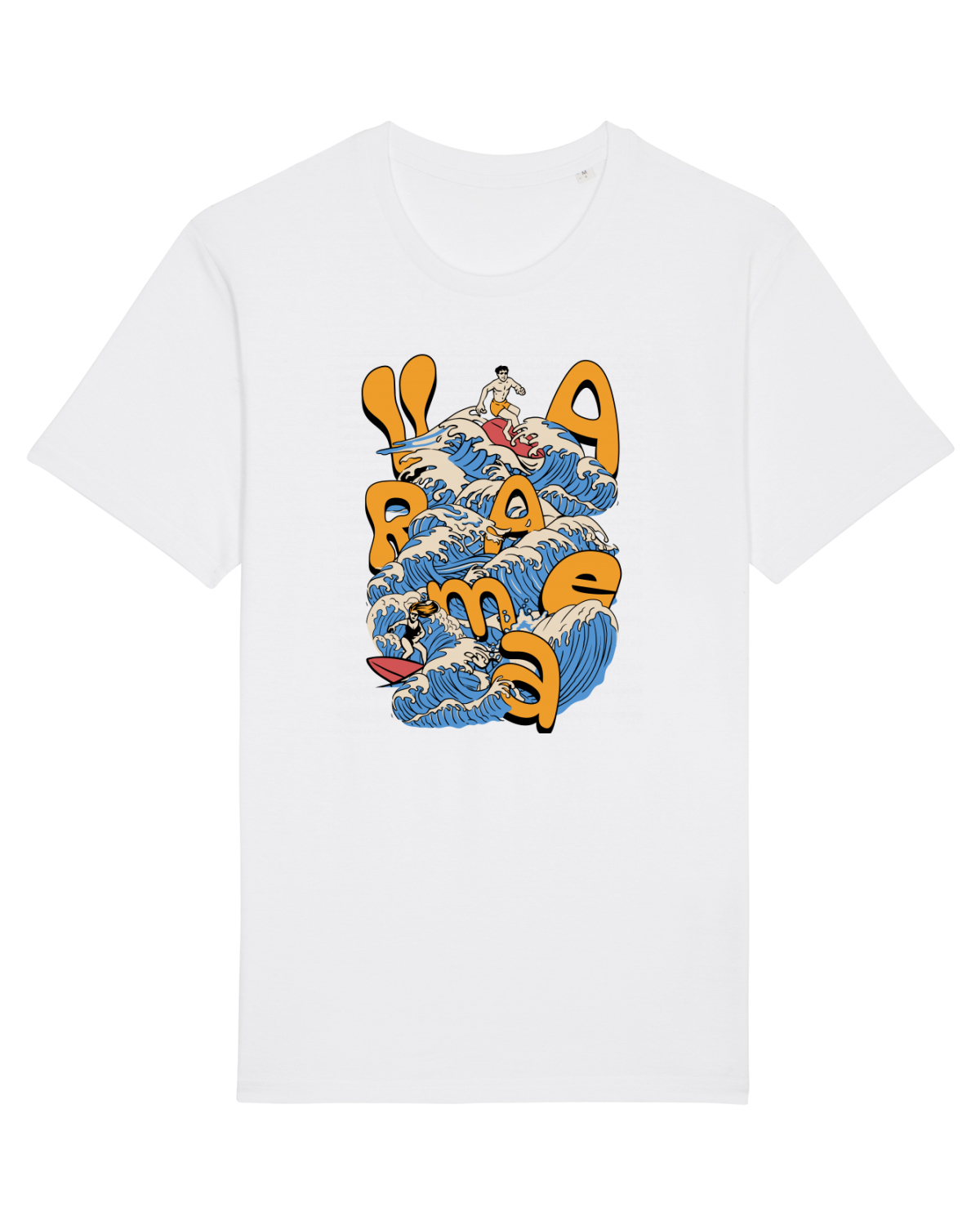 Tricou mânecă scurtă Unisex Rocker White