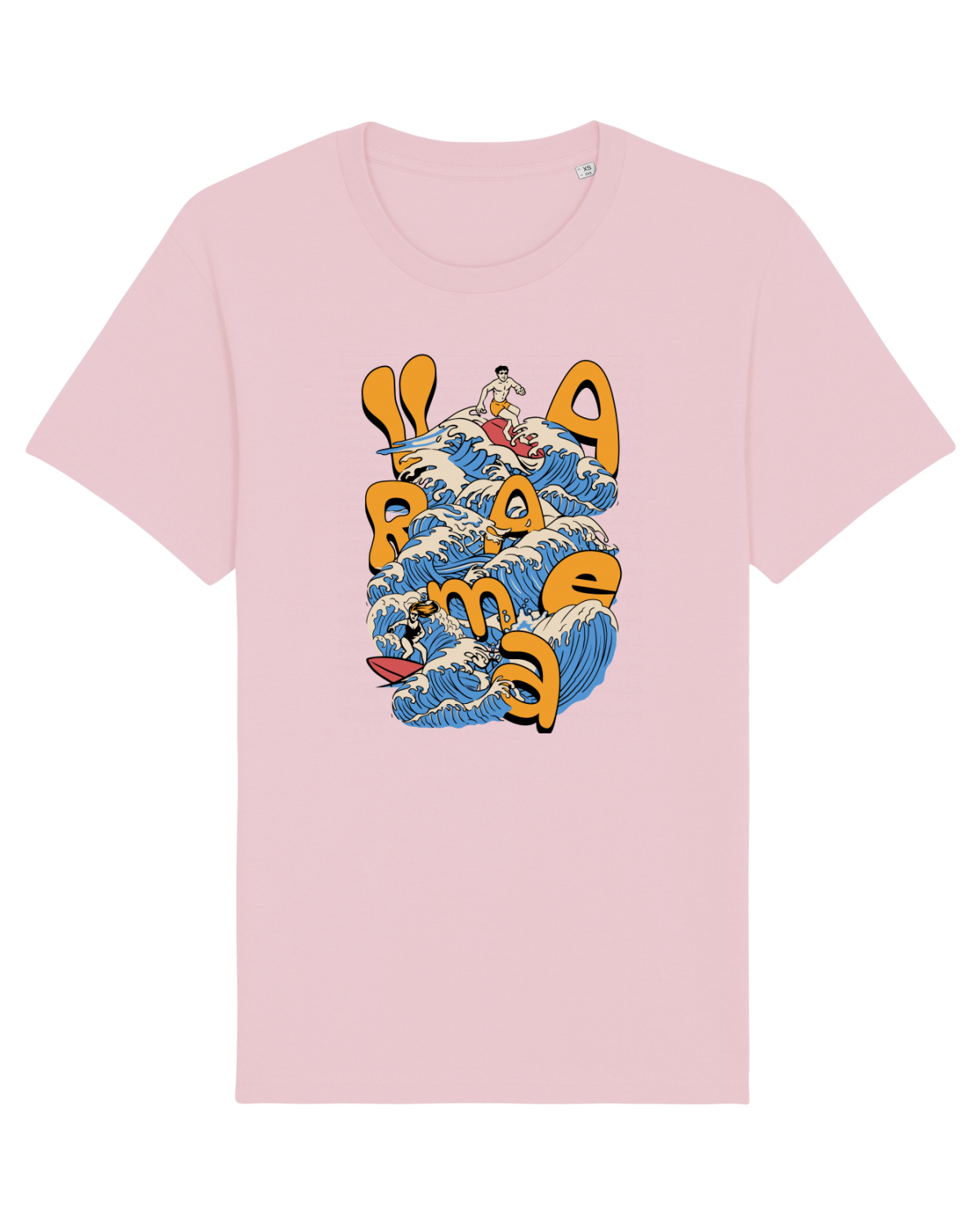 Tricou mânecă scurtă Unisex Rocker Cotton Pink