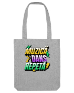 Retro- Muzica Dans Repeta Sacoșă textilă