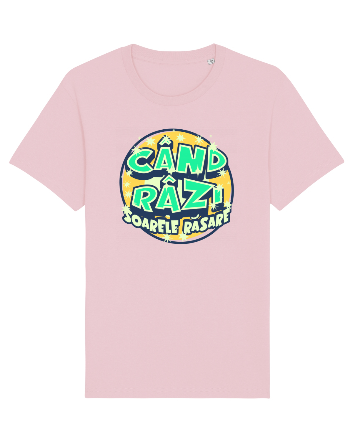 Tricou mânecă scurtă Unisex Rocker Cotton Pink