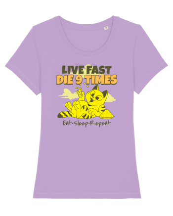 Cu pisici- funny cat, live fast, die 9 times Lavender Dawn