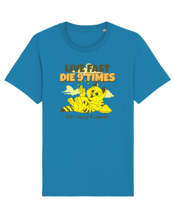 Cu pisici- funny cat, live fast, die 9 times Azur