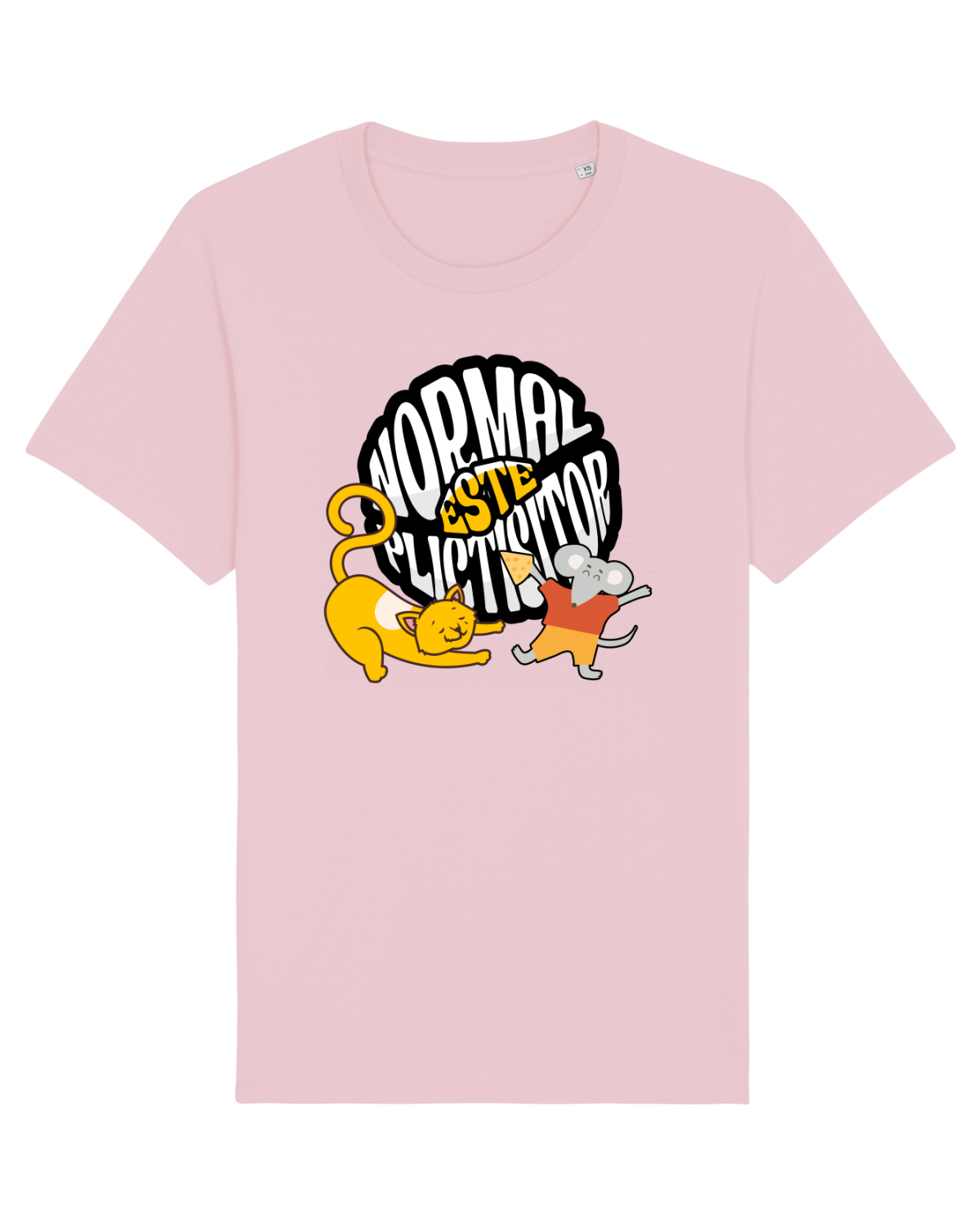 Tricou mânecă scurtă Unisex Rocker Cotton Pink