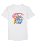 Groovy 85 Tricou mânecă scurtă guler larg Bărbat Skater