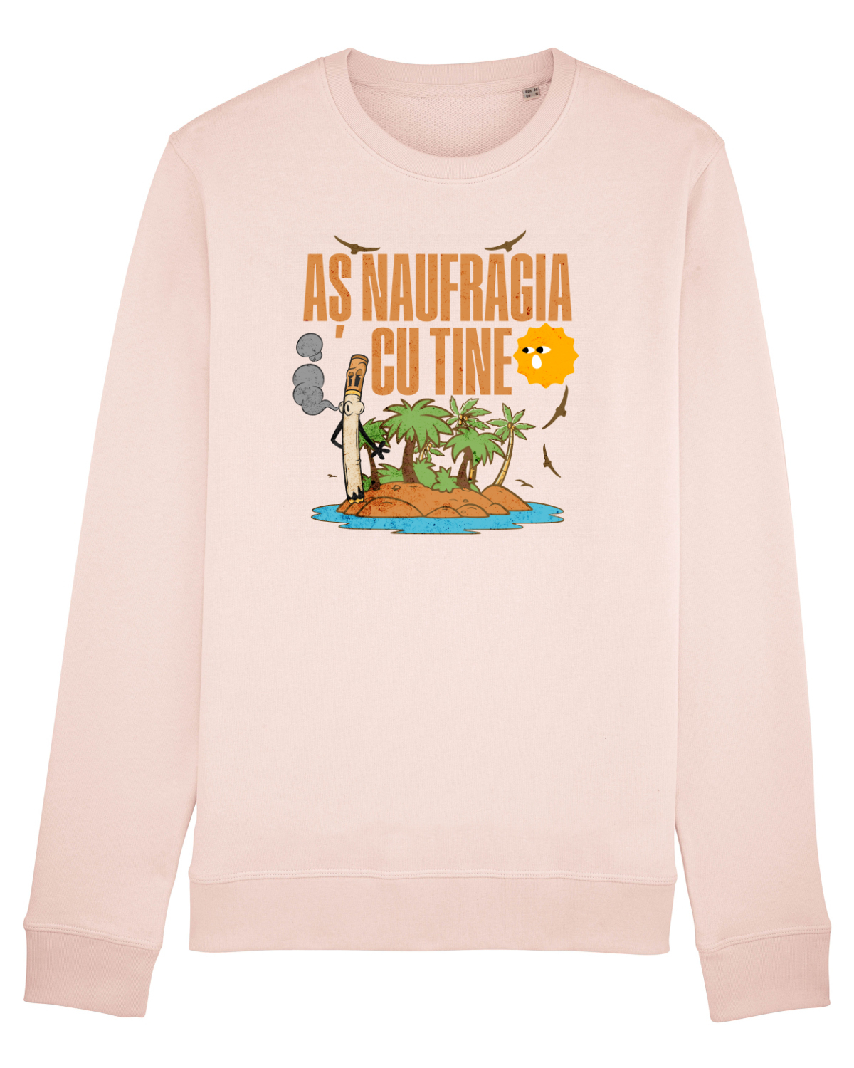 Bluză mânecă lungă Unisex Rise Candy Pink