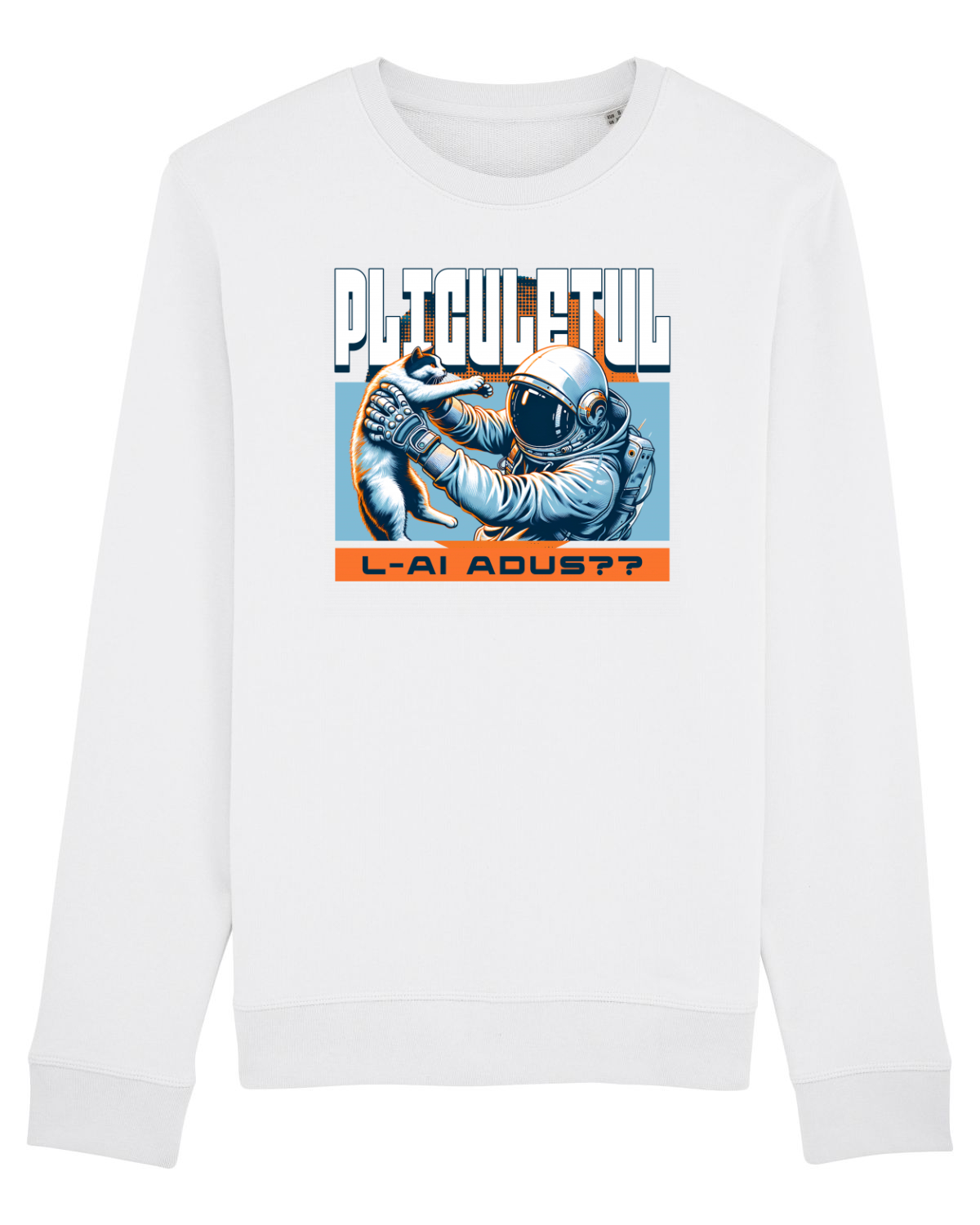 Bluză mânecă lungă Unisex Rise White