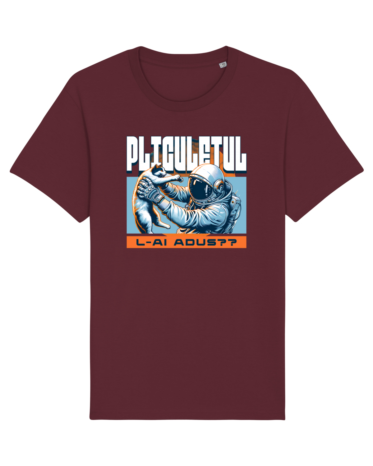 Tricou mânecă scurtă Unisex Rocker Burgundy