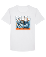 Cu pisici și astronauti- Ai adus plic? Tricou mânecă scurtă guler larg Bărbat Skater