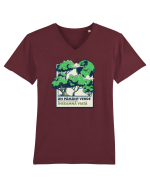 Pământ verde - ziua Pământului  Tricou mânecă scurtă guler V Bărbat Presenter