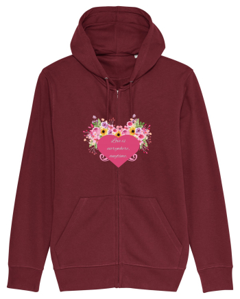 Love is everywhere, anytime. Burgundy