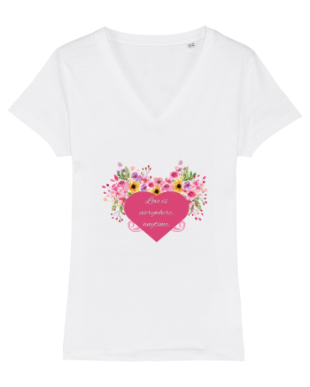 Love is everywhere, anytime. White