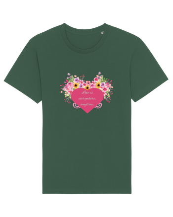 Love is everywhere, anytime. Bottle Green