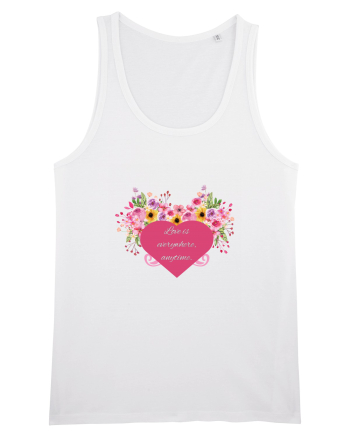 Love is everywhere, anytime. White