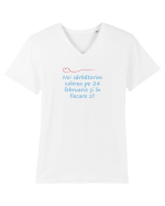 Iubirea se sărbătorește pe 14 februarie și în fiecare zi! Tricou mânecă scurtă guler V Bărbat Presenter