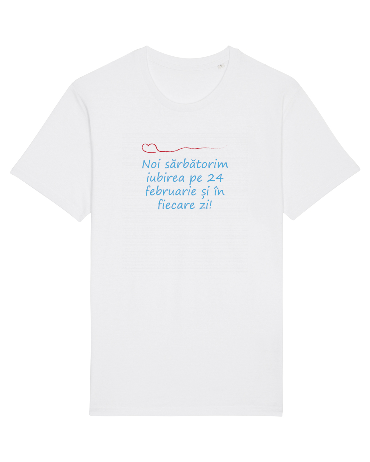 Tricou mânecă scurtă Unisex Rocker White