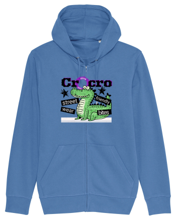 Crocodilul street wear - Friendly bites  Bright Blue