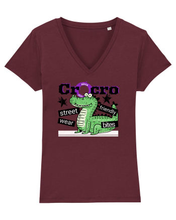 Crocodilul street wear - Friendly bites  Burgundy