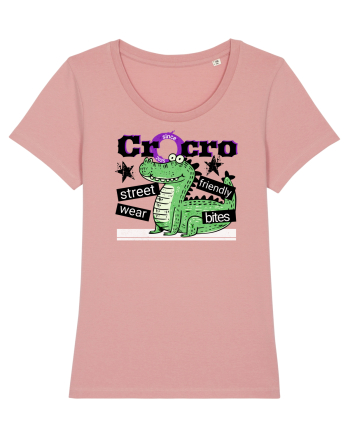 Crocodilul street wear - Friendly bites  Canyon Pink