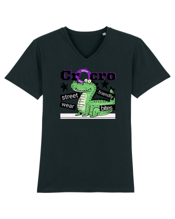 Crocodilul street wear - Friendly bites  Black