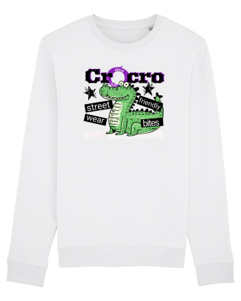 Crocodilul street wear - Friendly bites  White