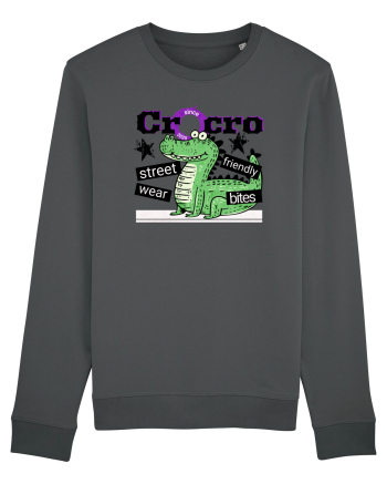 Crocodilul street wear - Friendly bites  Anthracite