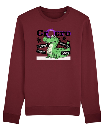 Crocodilul street wear - Friendly bites  Burgundy